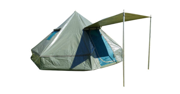 Tenda em forma de sino de PVC (4m x 4m)